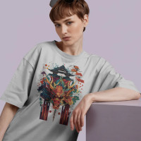 Dragon And House - Majica Japan Design