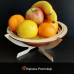 Spiralna drvena zdjela za voće
